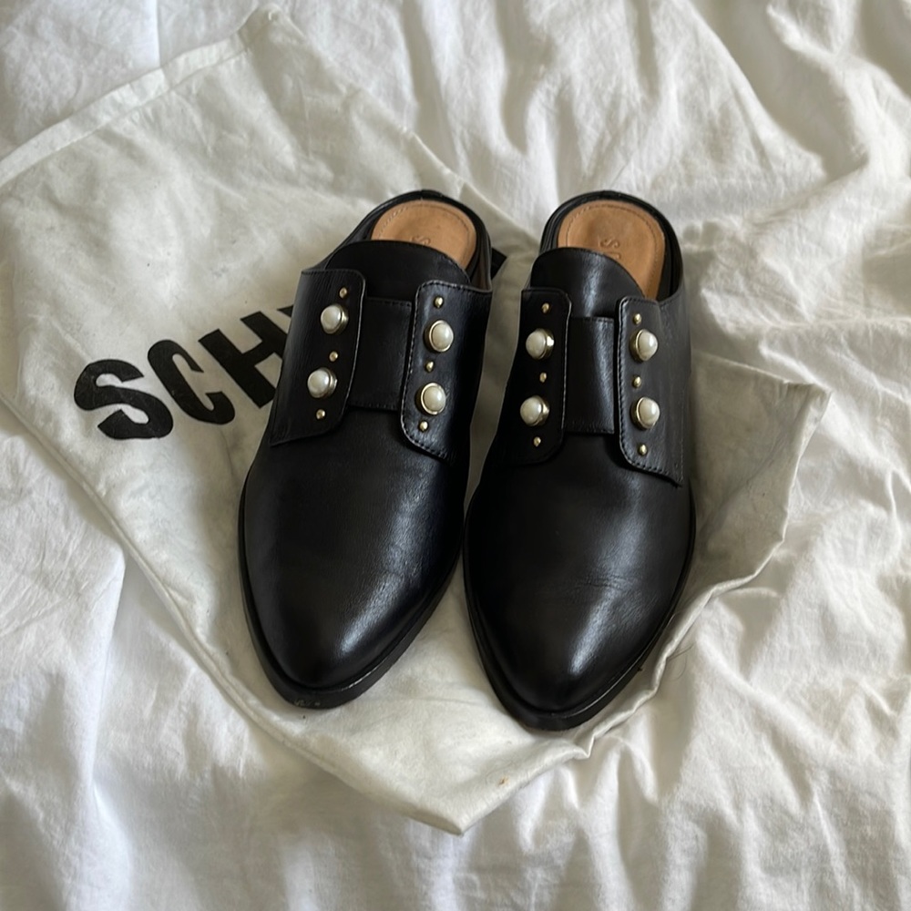 Almond toe mules